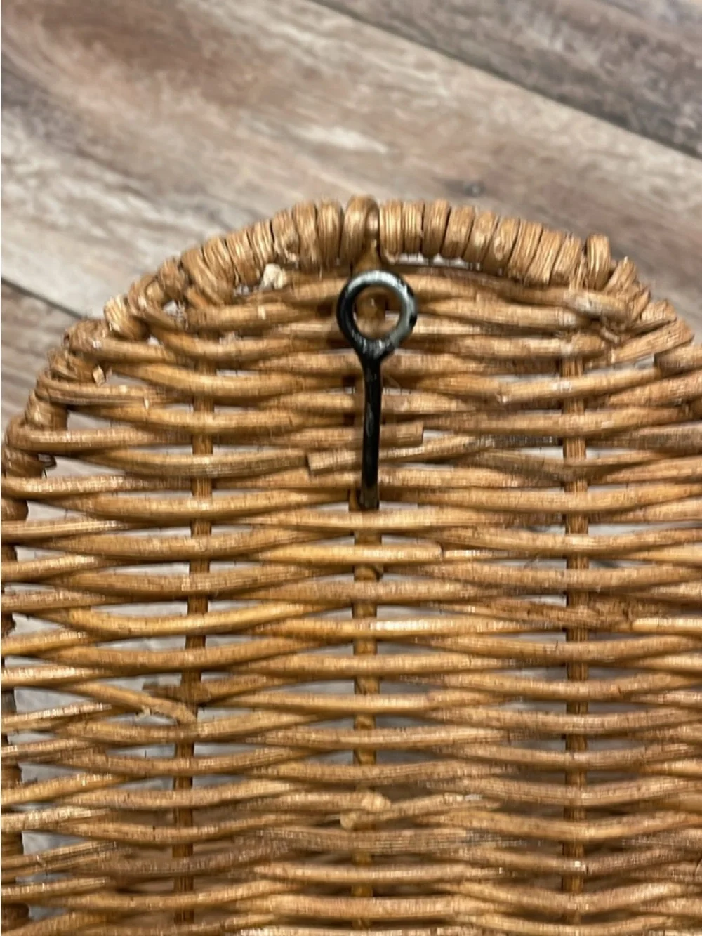 Woven Rattan Decorative Wall Shelf with Scalloped Edge Detail - creative co-op